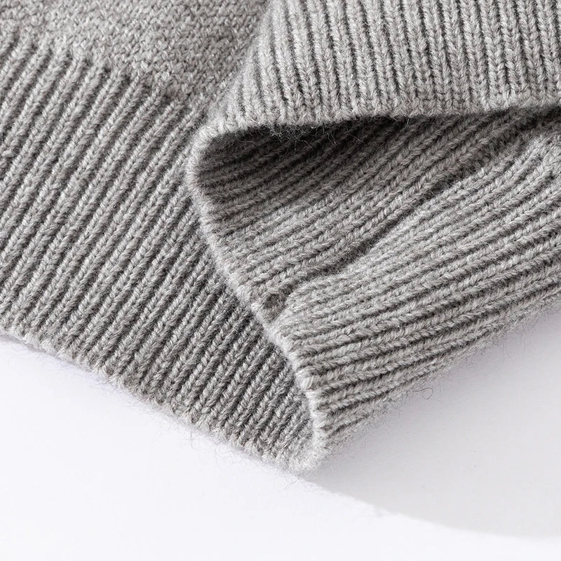 Couple Style Long-Sleeved Cardigan Knitwear Round Neck Button Striped Design High Quality Stamp Casual Fashion Keep Warm Coat