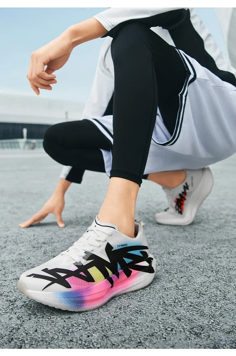 Men's Cushioning Running Shoes Lightweight Athletic Casual Sneakers Male Non-Slip Sports Shoes Outdoor Travel Walking Shoes