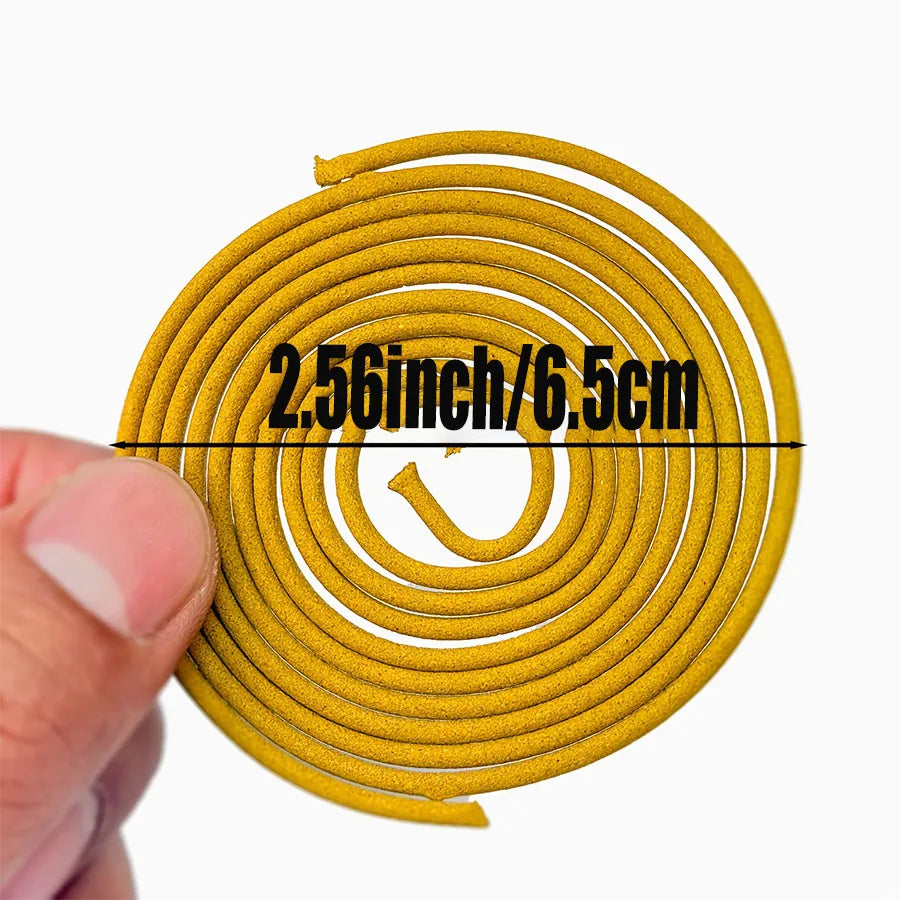 22/50/100 Circle Lemon Fragrance Spiral Incense Pan Fragrance with Gourd Fragrance Insertion, Lemon Fragrance Fills the House