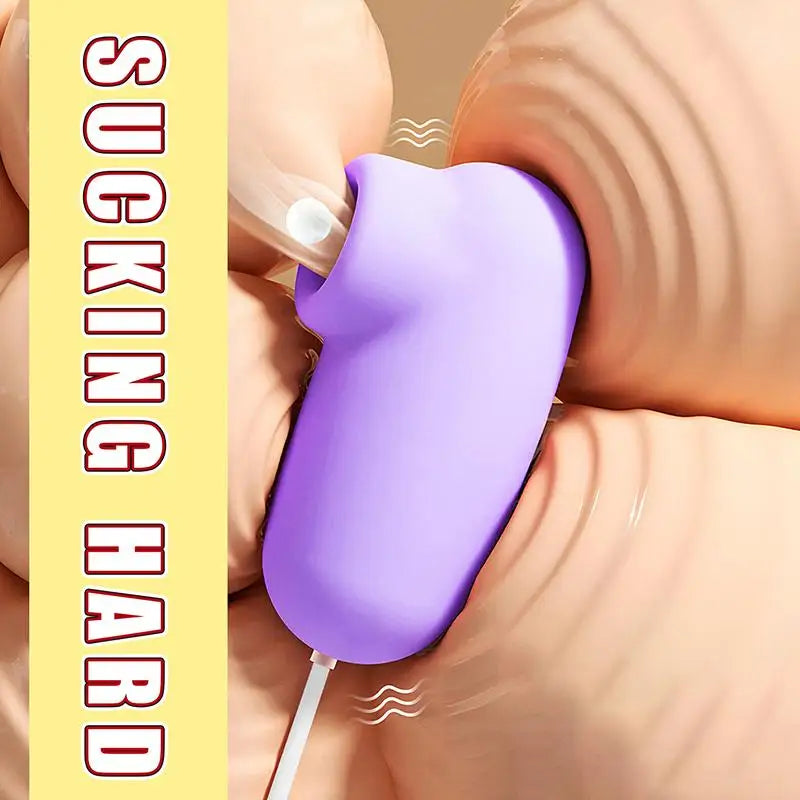 【SA】1 Set Soft Purple Silicone Suction Vibrator With Тypе-с Rechargeable Waterproof For Adult Personal Intimate Pleasure At Home