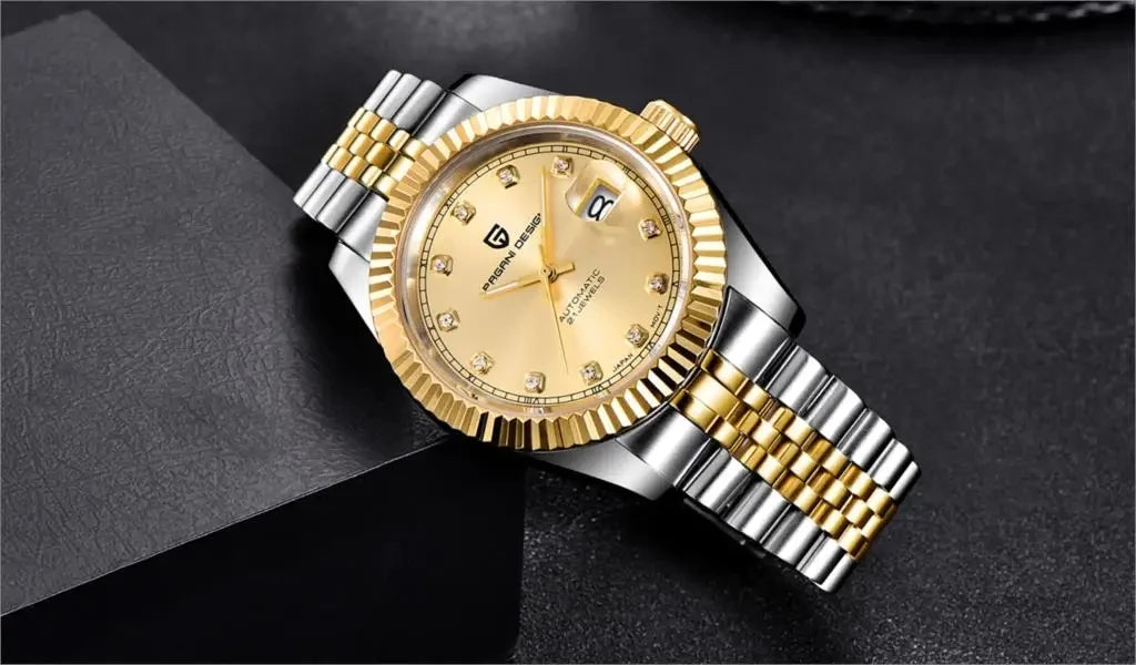 PAGANI DESIGN 2026 Mens Automatic Watch Japan NH35A/8215 Movement 42mm Stainless Steel Sapphire Glass 100M Waterproof Business