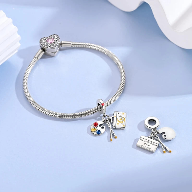New Original Charm Beads 925 Sterling Silver Butterfly Hot Air Balloon Dangle For Bracelet Women Girl Fine DIY Jewelry Gift