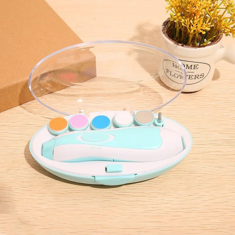 Multifunctional Electric Baby Nail Trimmer Baby Nail File Clippers Toes Fingernail Cutter Trimmer Manicure Tool Set Baby Care