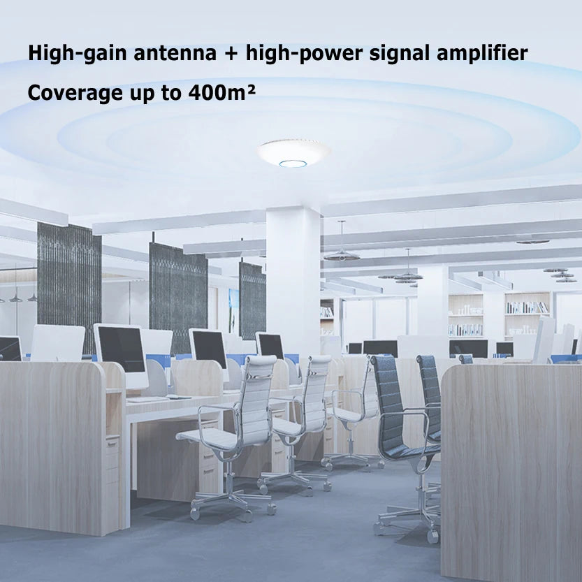 Gigabit WiFi 6 Access Point Dual Band AX1500 Ceiling AP WIFI Extender 1500M 5G High Power Router Signal Booster Wireless AP