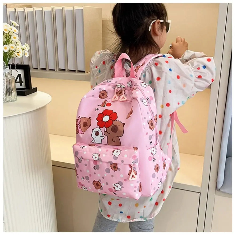 New Nylon Backpack Large Capacity Lightweight Shoulders Bag Alleviate Burden Waterproof Schoolbag Back To School