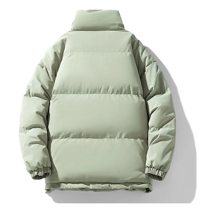 8XL Puffer Jacket Men Thick Warm Parka Plus Size Quilted Jacket Solid Outwear Coats Loose Cotton-padded Men's Clothing Top