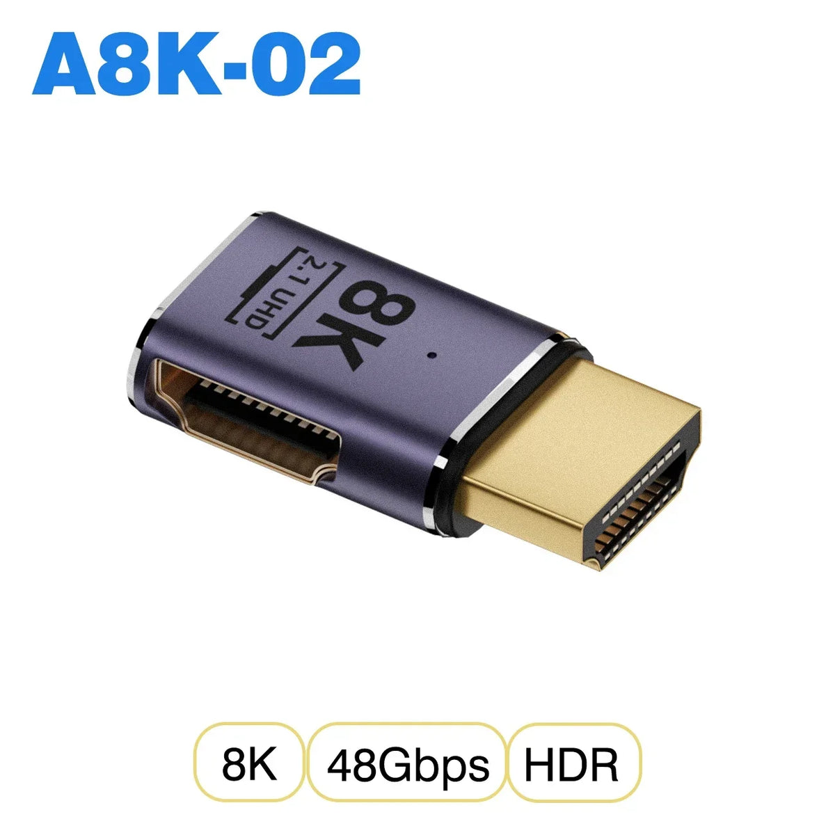 mini micro hdmi to HDMI 2.1 Converter 48Gpbs 8K60HZ 4K120HZ for HDTV Projector PS4 PS5 Laptop PC