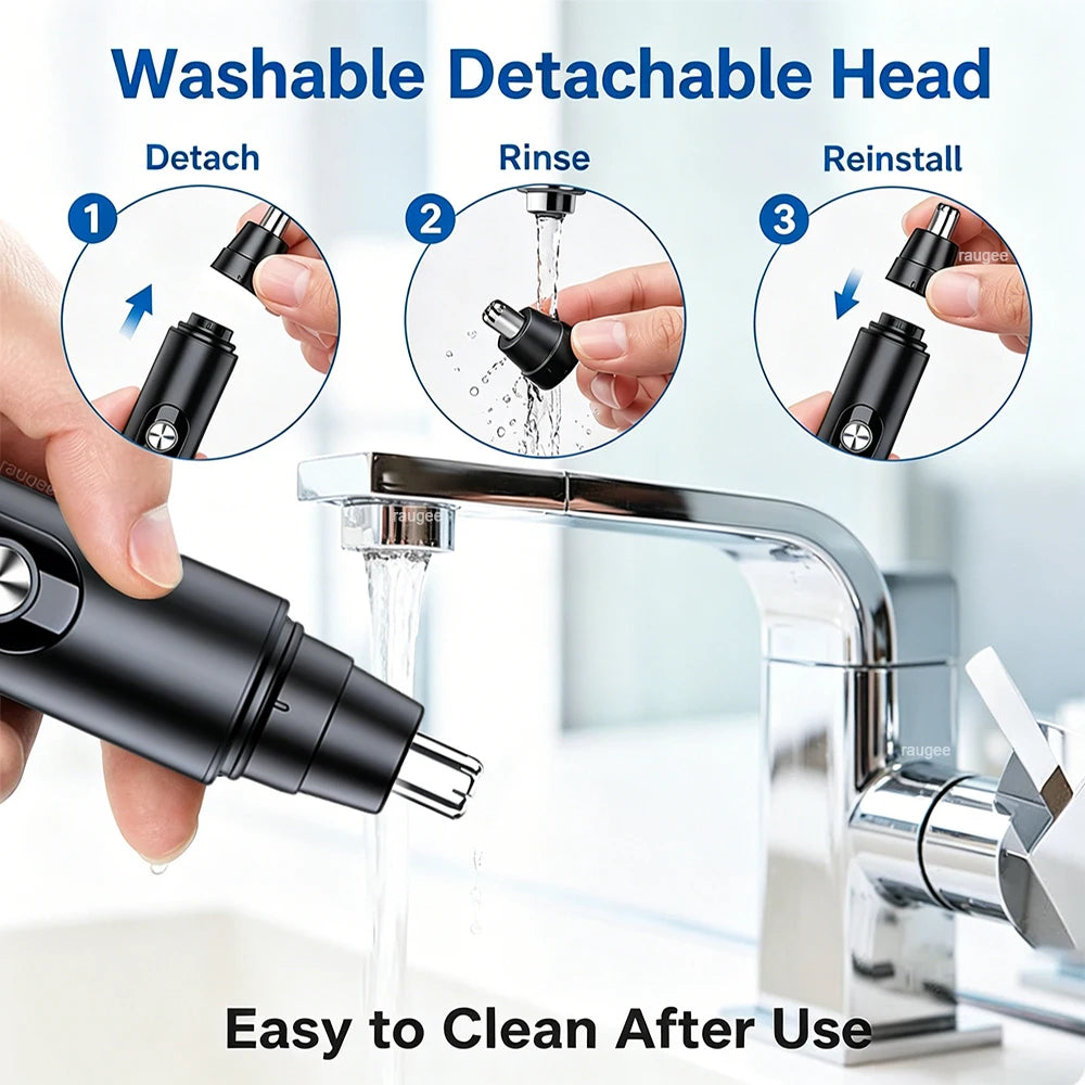 Nose Hair Trimmer for Men Nose Hair Clipper USB Rechargeable Electric Trimmer for Nose and Ears Eyebrow Mini Nose Hair Remover