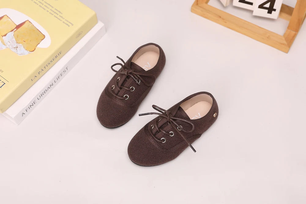 AS Kids Shoes Children Leather Shoes Baby Girls Warm Brand Loafers Toddler Slip On Princess Flats Boys Oxford Platform Mary Jane