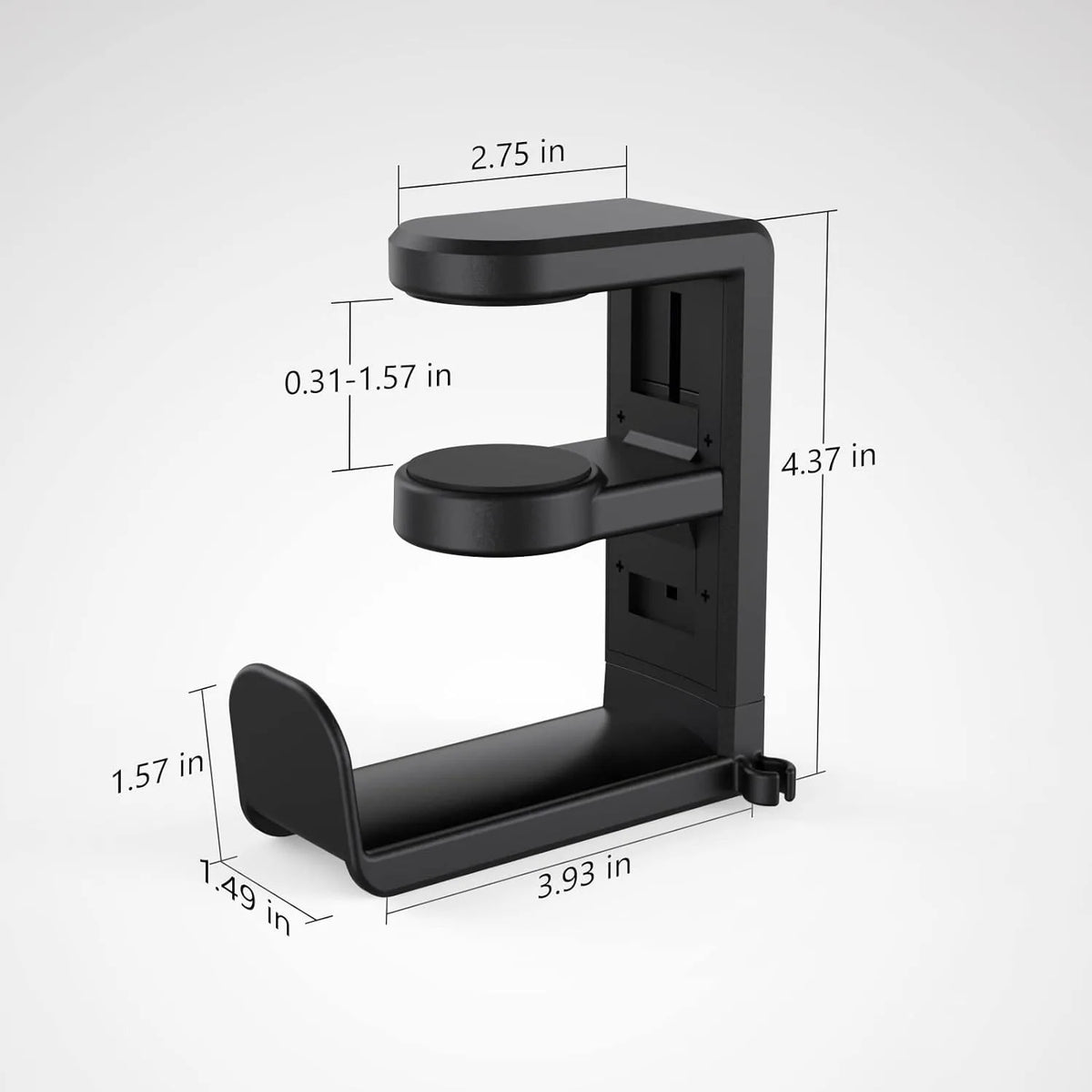 No Punch Table Clip Hook Headphone Holder 360 Degree Rotating Headphone Holder Miscellaneous Storage Hanging