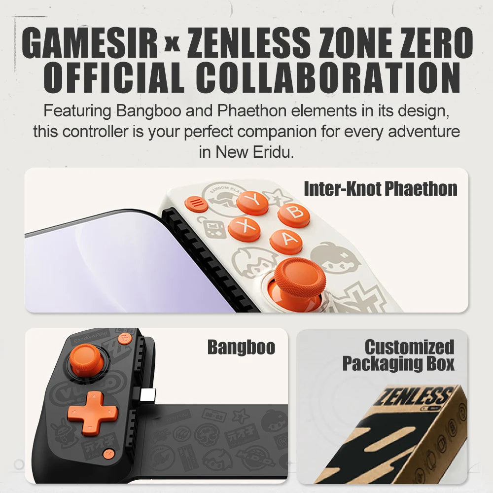 Comando para Telemóvel GameSir X5 Lite Zenless Zone Zero Edition para iPhone 17 16 15, Android, iPad Mini e Tablet Y700