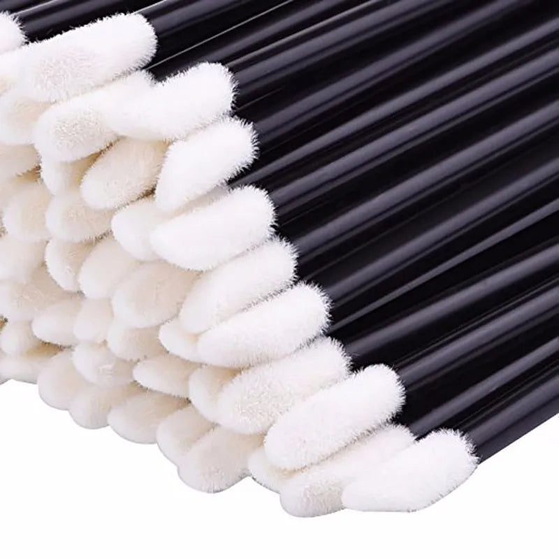 MEISHENJIE 50/500/1000pcs Lip Brushes Makeup Mascara Wands Lipstick Micro Brushes Applicators Cleaner for Eyelash Extension Tool