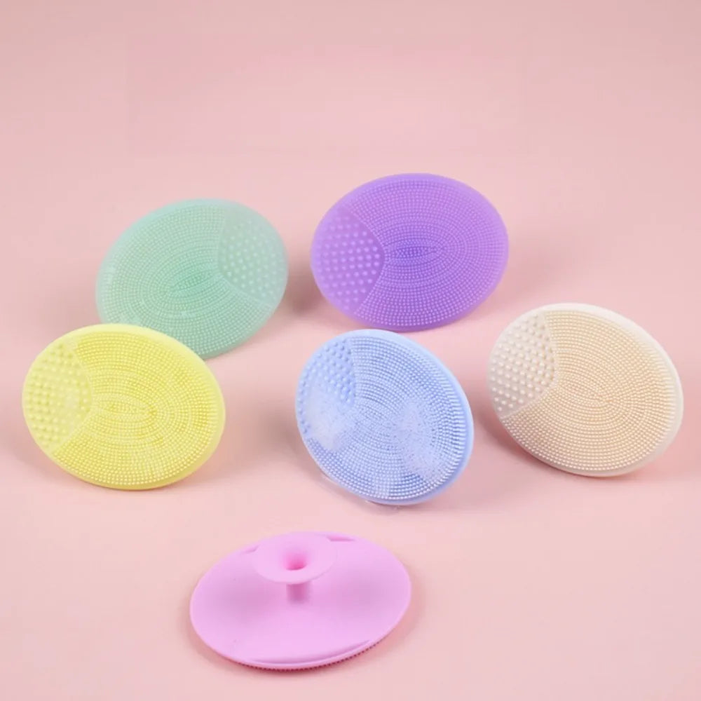 Soft Silicone Face Brush Cleanser and Massager Manual Facial Cleansing Brush Exfoliating Silicone Face Scrubber for Women Man