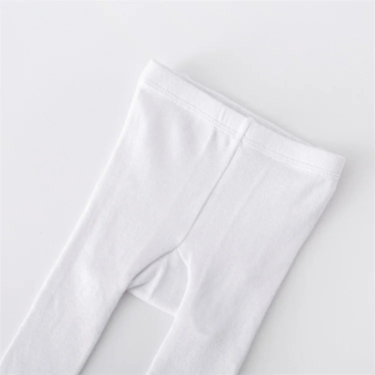 Lawadka Newborn Tights For Girls Solid Knitted Infant Baby Girl Tights Casual White Black Toddler Pantyhose Spring Autumn 0-12M