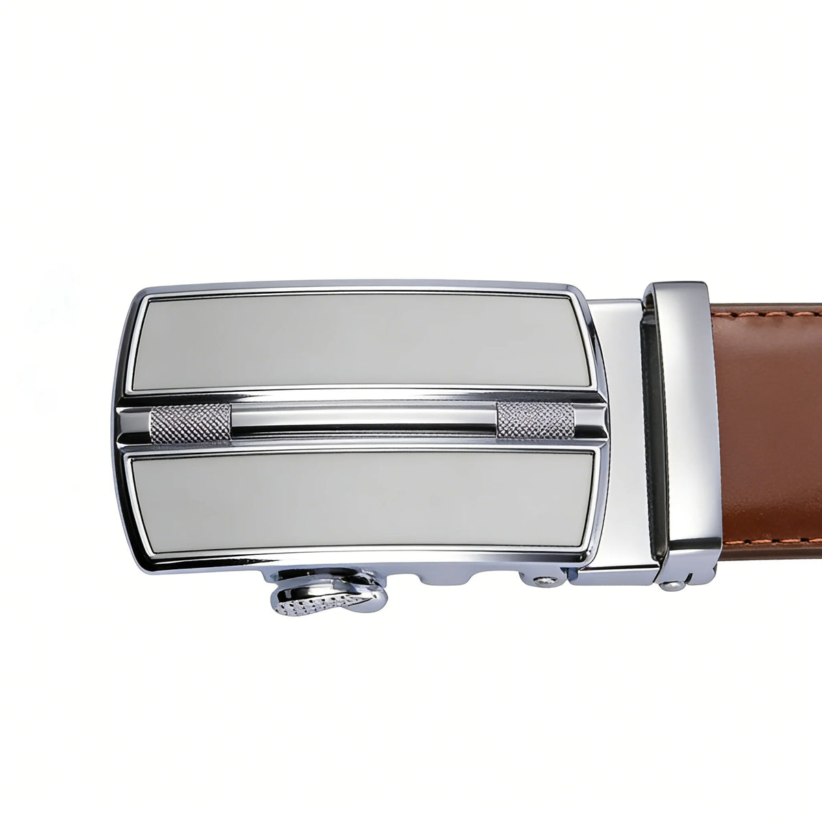 Men's Automatic Genuine Leather Luxury Belt Metal Automatic Buckle Male Waistband Designer High Quality Black Brown Waist Belts