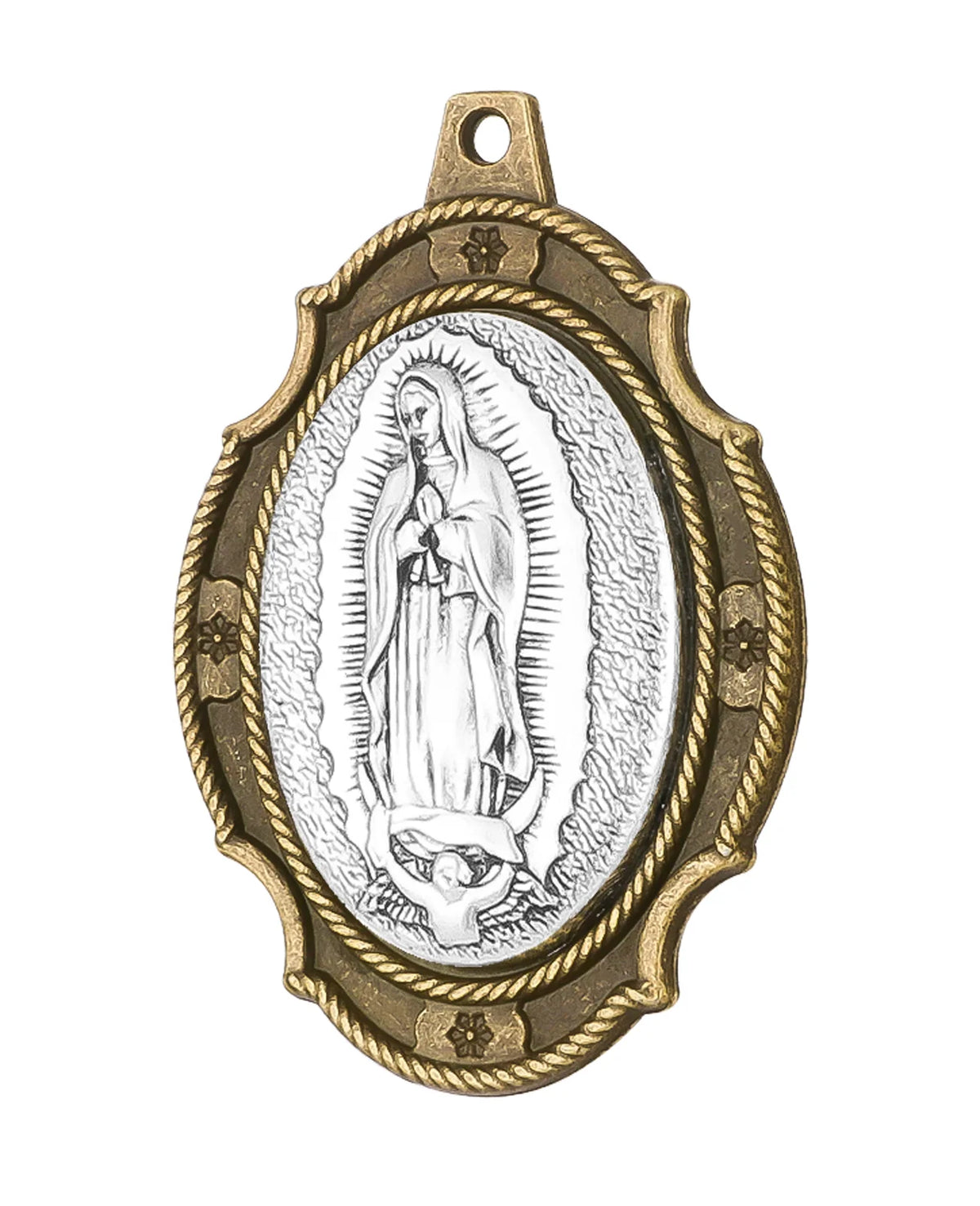 10 Styles 3 Colors Holy Icon Our Lady of Mount Carmel Miracle Madonna Pio Sacred Heart Jesus Pendant DIY Religious Keychain Part