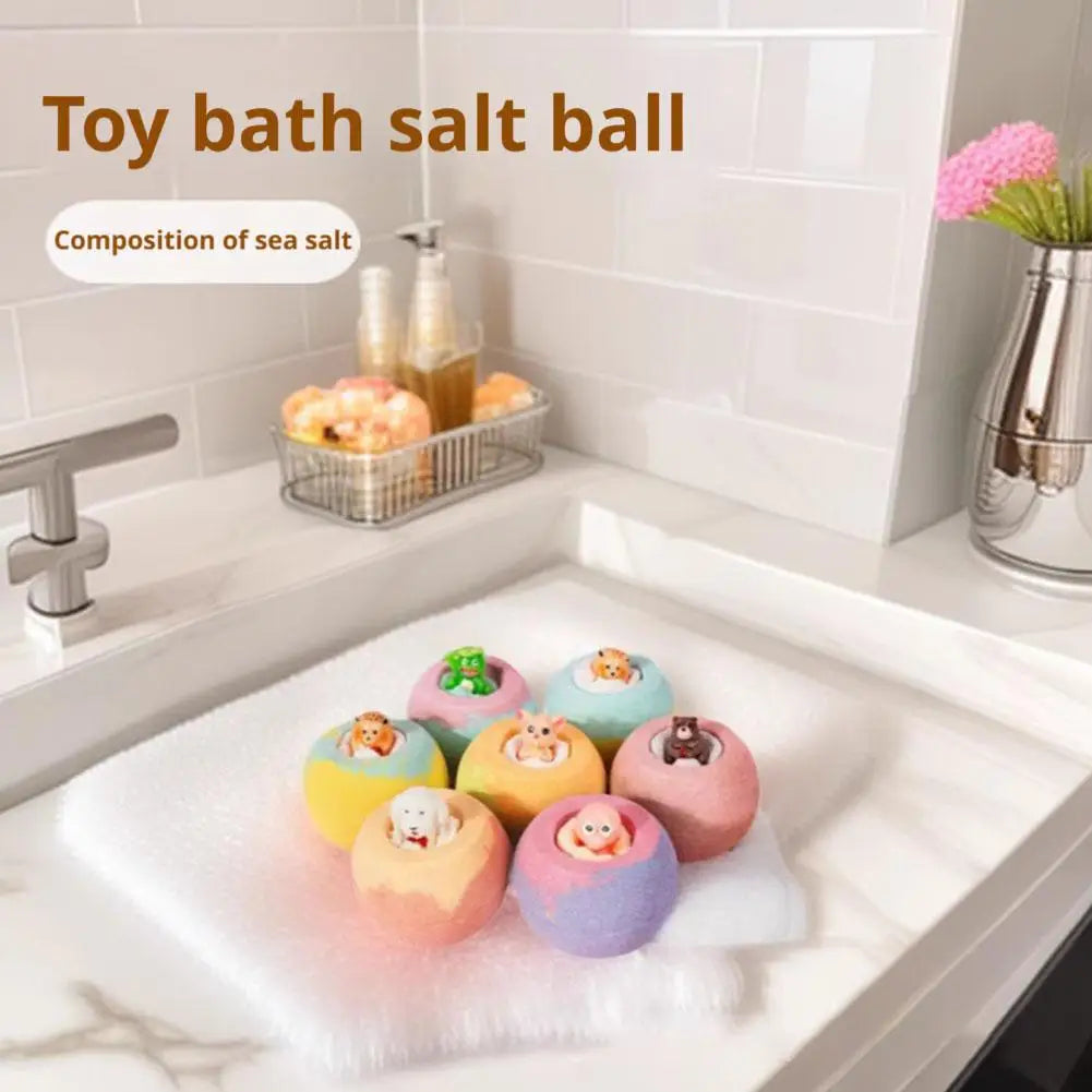 1PC Surprise Bath Bombs Balls Bath Toys Bath Ball Foam Bath Children Bath Ball Mini With Surprise Toy Inside