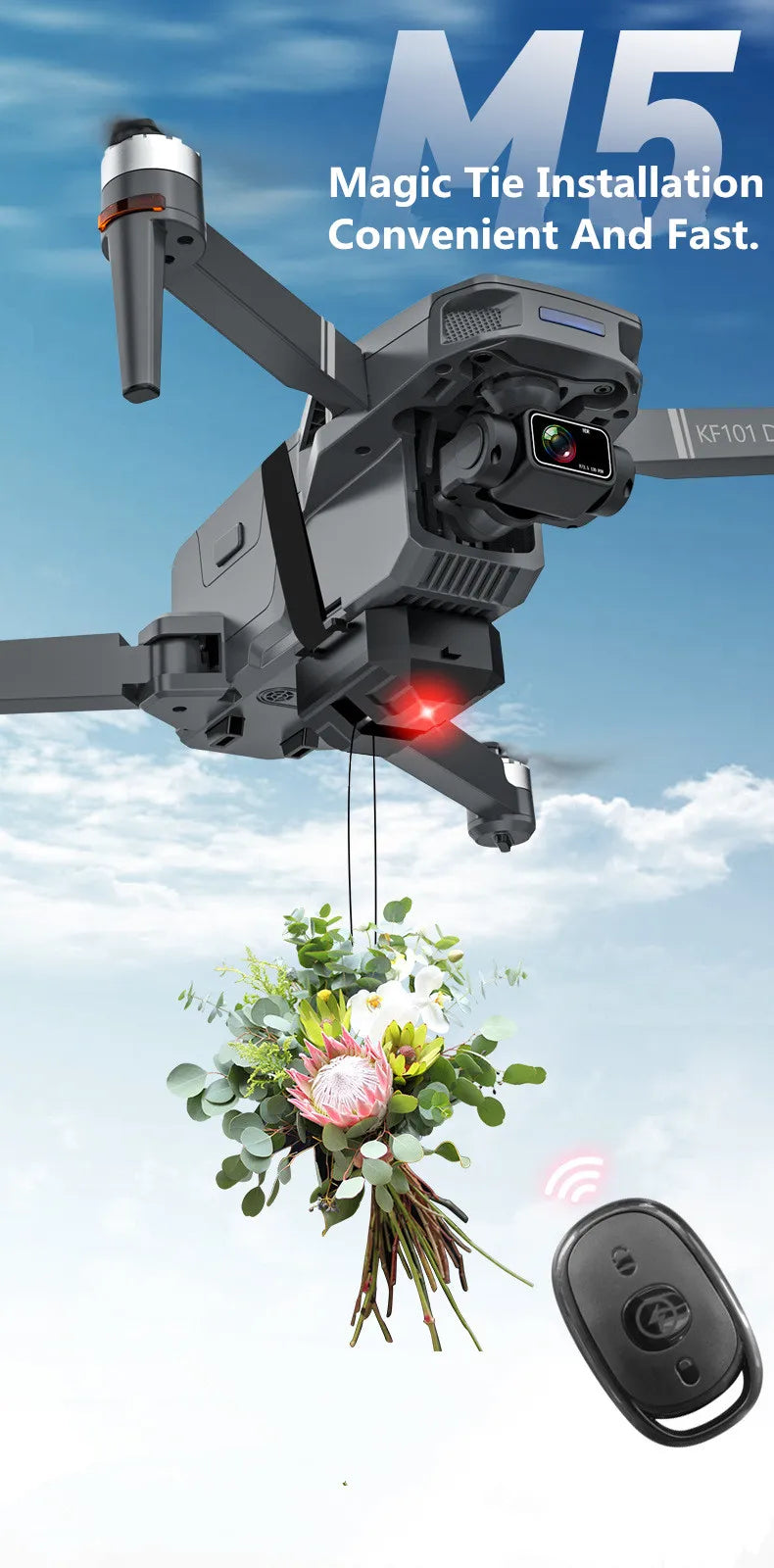 Sistema de Lançamento por Drone para DJI Mini 3 Pro/Mini 3/ Mini 2 SE/Mavic 2/2S /Phantom 3 4/4 Pro para Cenários de Casamento, Pesca e Resgate