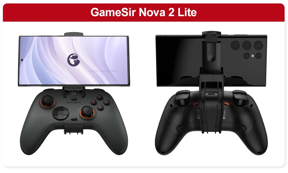 GameSir Gamepad Mobile Phone Clip Stand for Nova Lite Nova 2 Lite Super Nova Controle Foldable Design Fit Width 75-102mm