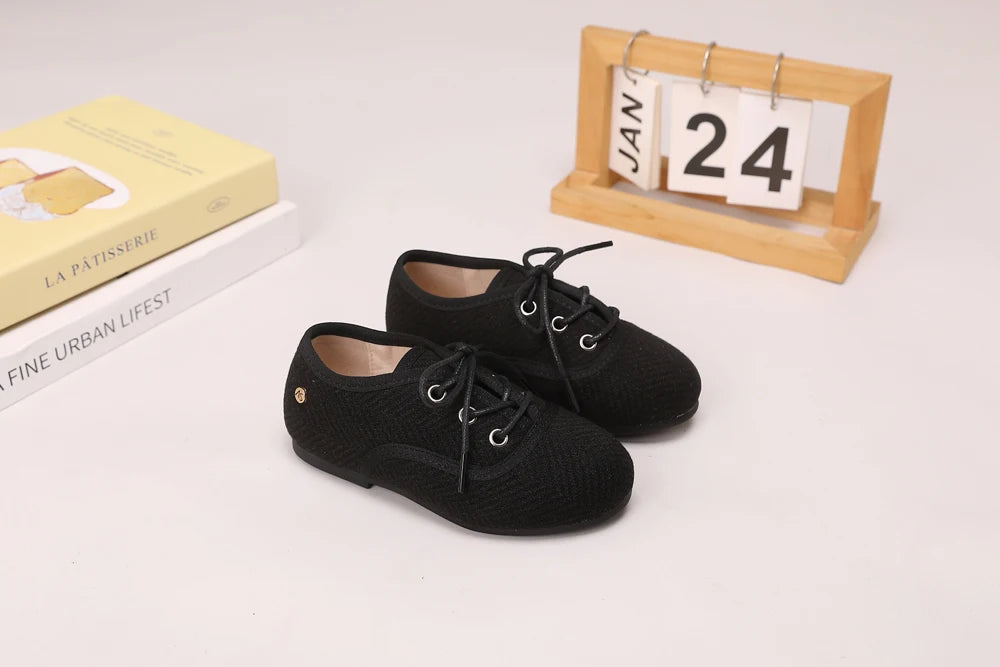 AS Kids Shoes Children Leather Shoes Baby Girls Warm Brand Loafers Toddler Slip On Princess Flats Boys Oxford Platform Mary Jane