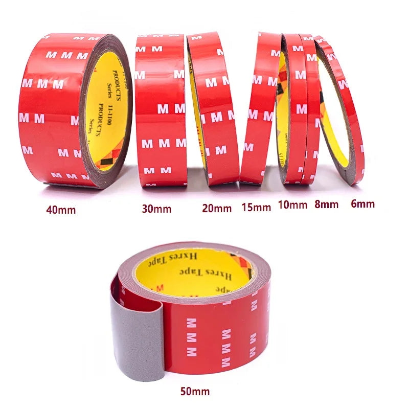 3Meter Double Sided Tape Adhesive Extra Strong Foam Adhesive Car Special Tape Roof Rack Tape Fixing Pad Sticky Traceless Sticker