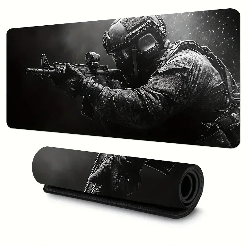 Cool E-sports Speed Large Tactical Soldier Mouse Pad Non-Slip XXL Desk Pad Gaming Accessories Home and FPS CSGO Gamer Mouse Mat