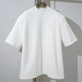 Women's t-shirt New letter embroidered round neck pullover for summer 2025 Couple style fit loose Cotton blend short sleeved top