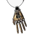 Hot Mechanical Bionic Hand Pendant With Chain For Men Women Creative Movable Finger Joints Robot Hand Necklace Jewelry