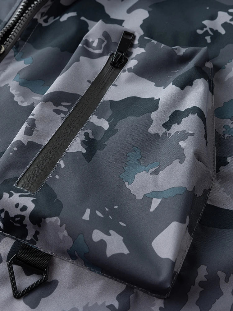Outdoor Men's Camouflage Tactical Jacket Spring Autumn Lightweight Waterproof Windproof Breathable Mountaineering Fishing Jacket