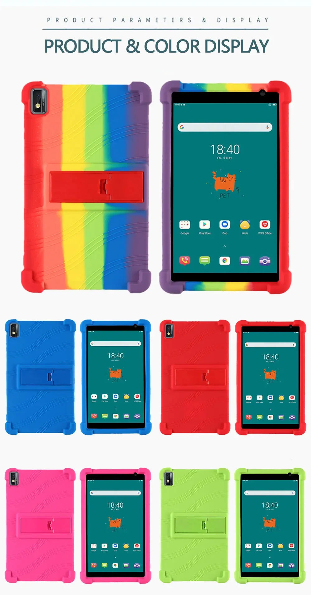 case For Blackview Tab 6 8inch Phone Call Tablet PC T310 Android 11New Tablets Silicon Cover Case Protective The Shell