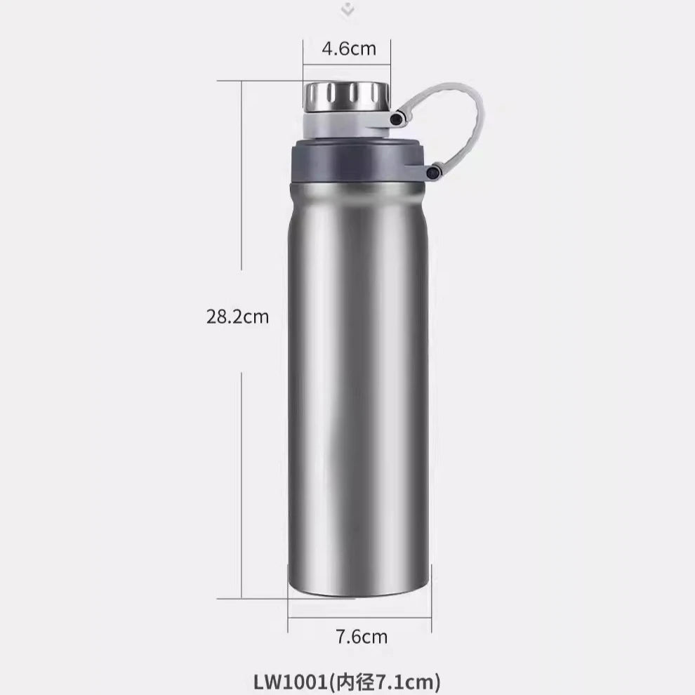Pure Titanium Double-Wall Insulated Tumbler-Large Capacity Travel&Sports Water Bottle for Outdoor Activitie Large capacity 850ml