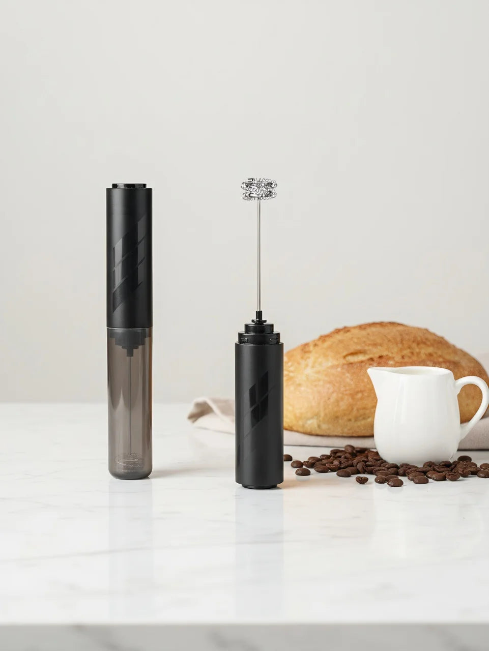 Hand-Held Electric Milk Foam Maker Coffee Mixer Kitchen Strong Egg Beater Mixer Battery AA Powered
