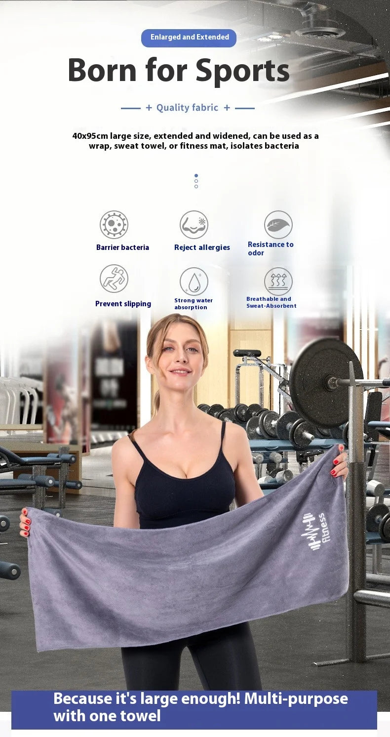 Quick-Dry Sports Towel - Super Absorbent Gym/Running/Basketball Towel, Lightweight Outdoor Camping & Travel Microfiber Towel