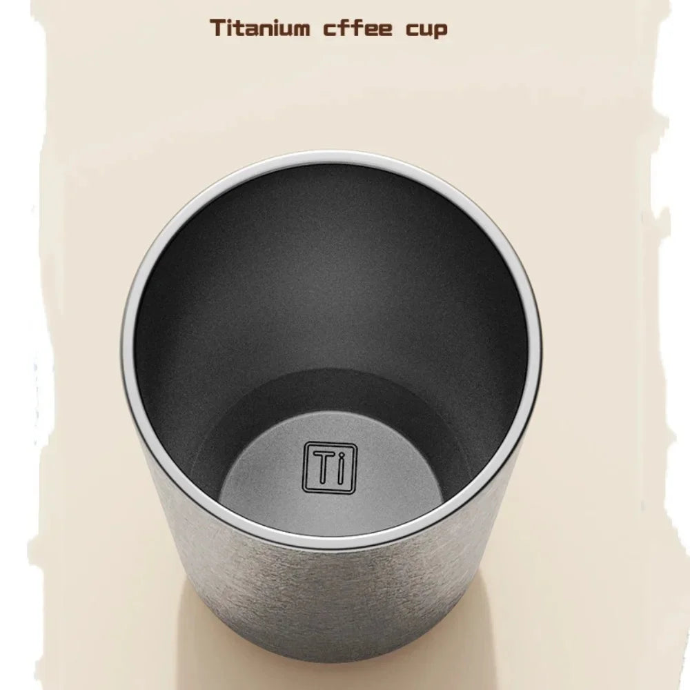 Titanium Liner Travel Coffee Mug Tumbler with Lid Reusable Insulated Thermal Cup Keep Cold Hot