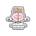Hyper Focus Funny Brain Enamel Pin Mental Health Awareness Metal Brooch Lapel Backpack Badge Fashion Jewelry Gift for Friends ﻿