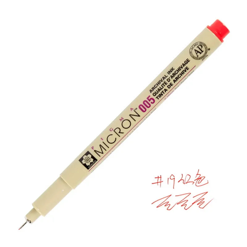 1pcs SAKURA Micron Pen 0.25mm 0.45mm Liner Marker Pen Watercolor Markers for Professional Drawing Sketch Manga Art Supplies