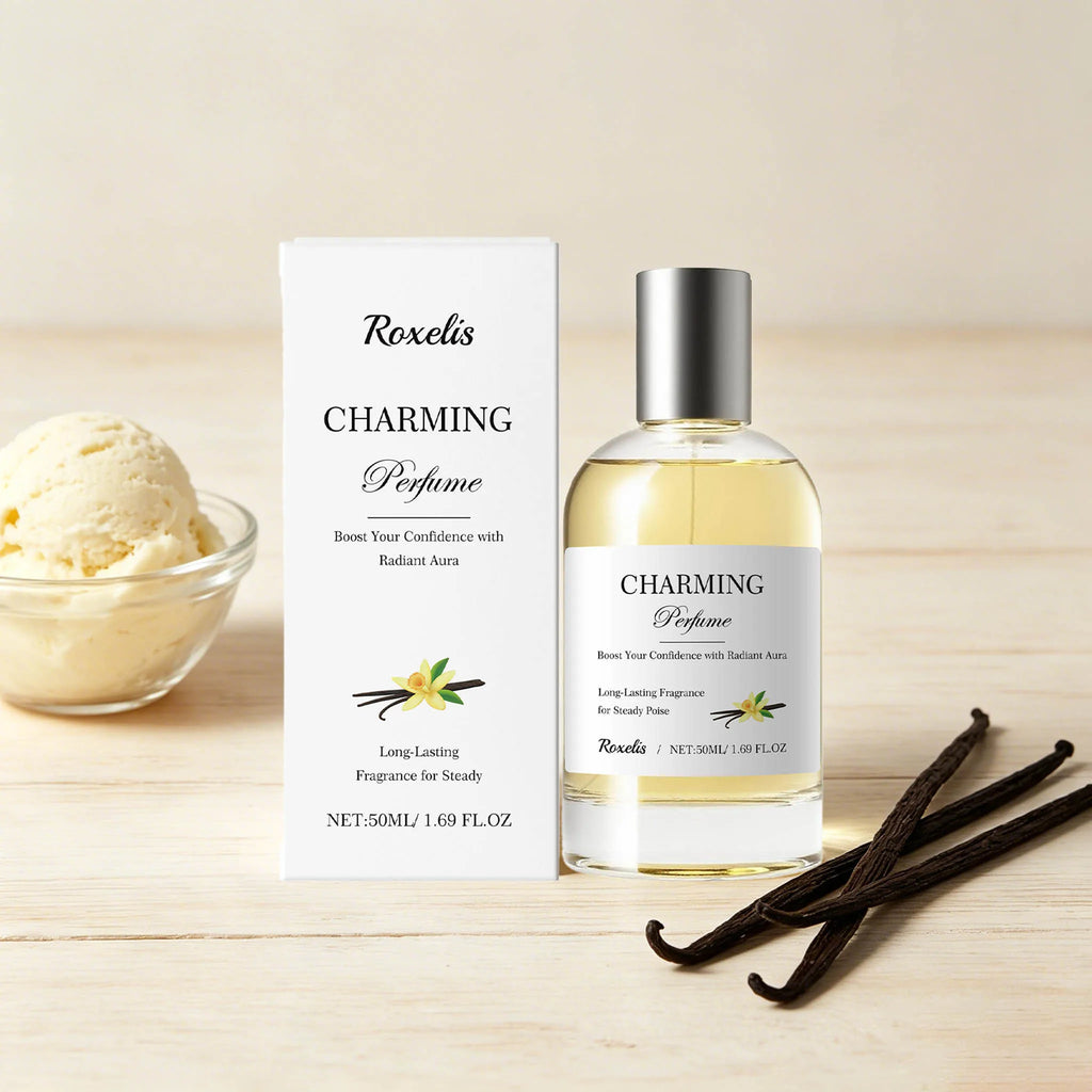 50ML Amber Vanilla Perfume Lasting Fragrance Eliminate Bad Odor Boosts Charming Refreshing Elegant Daily Use Unisex Perfume