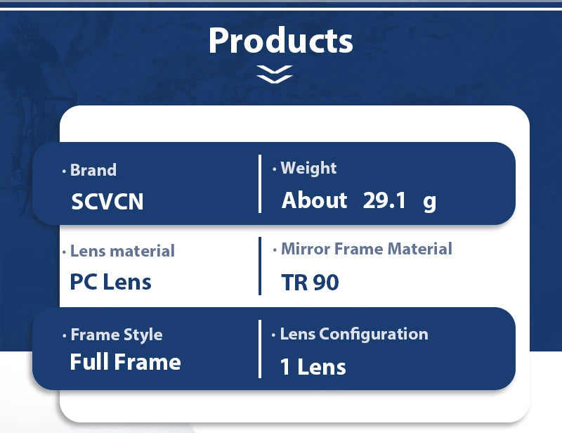 SCVCN MTB Road Bike Sunglasses Sports Glasses Men Women Riding Windproof Goggles UV400 Protection Outdoor Hikng Riding Glasses