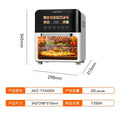 Air Fryer 20L Household Visual Automatic Flip Free Multifunctional Touch Screen Double-Layer Steam Oven Integrated Machine