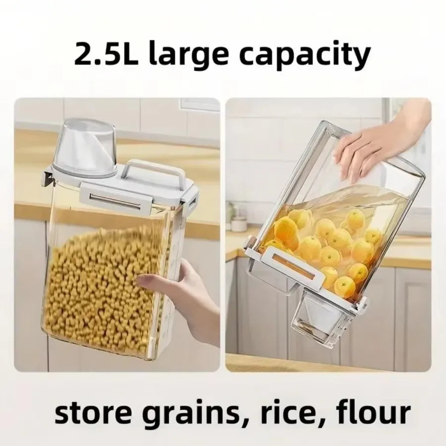 Hot Sale Reusable Laundry Detergent Dispenser Sealed Storage Container For Grain Miscellaneous Storage Tank Kitchen Storage Box