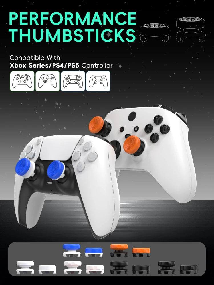 DATA FROG High-Rise Freeks Stick for PS4 PS5 Joystick Compatible with 8BitDo Ultimate Controller Performance Thumb Grips Stick