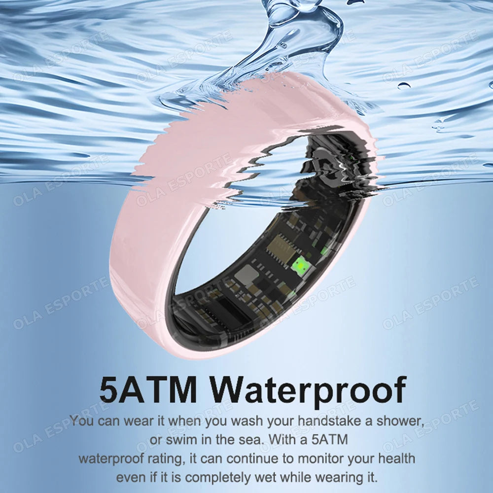 Smart Couple Ring Bluetooth Connection Multiple Sports Modes Pedometer Fitness Rings Heart Rate Sleep Monitoring Waterproof R12