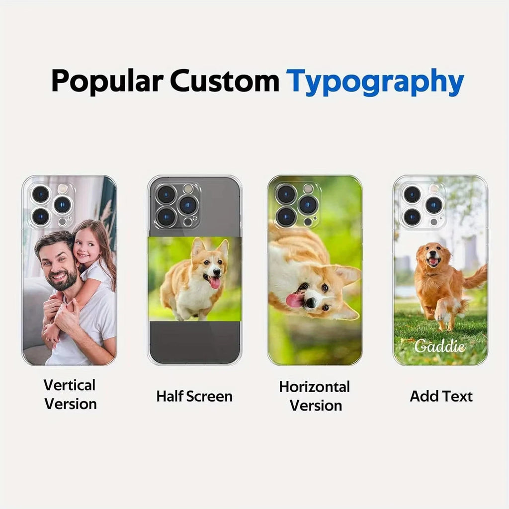 DIY Photo Customized Transparent Phone Case for Xiaomi Redmi Note 14 13 12 11 Pro Plus 4G 5G 15C 14C 13C 12C 10 10C 9A 9C Cover