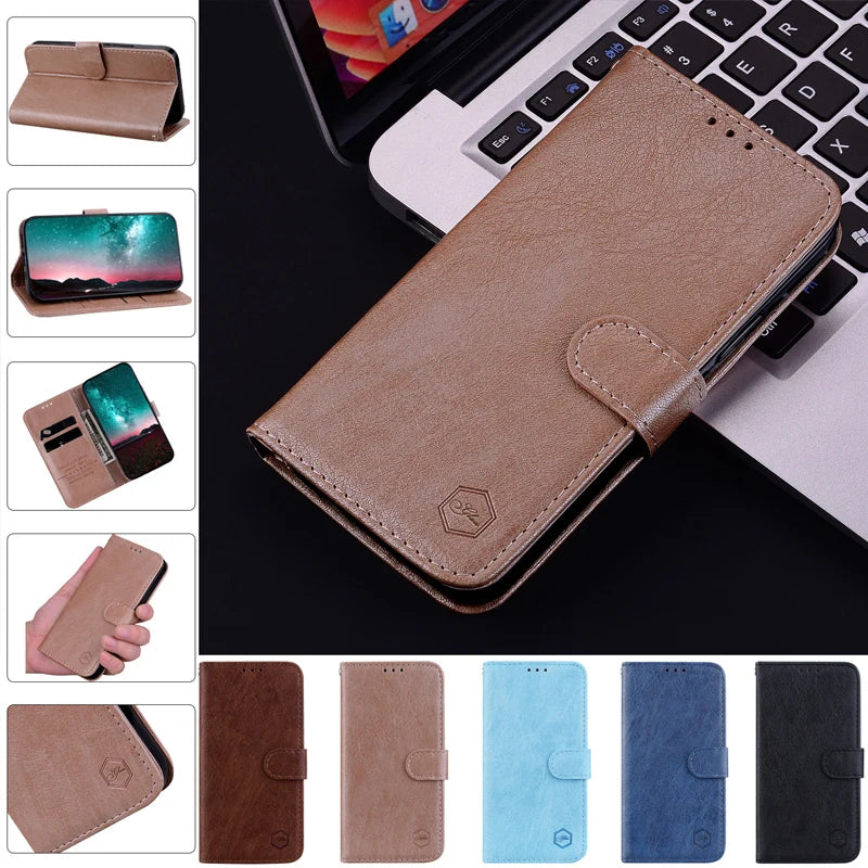 Magnetic Flip Leather Cover Wallet Case For Motorola Moto G Play Power Stylus 2021/2022/2023/2024 Edge 30 40 50 Neo Lite Pro