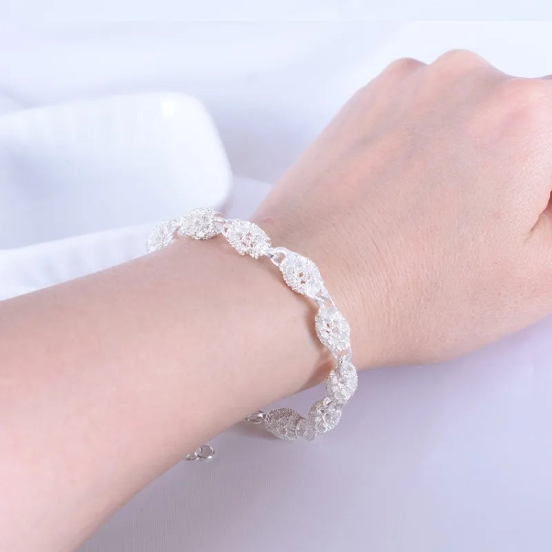 Fashion 925 Sterling Silver Bracelets For Women Luxury Original Designer Hollow Lantern Ball Charm Bracelets Beautiful Jewelry
