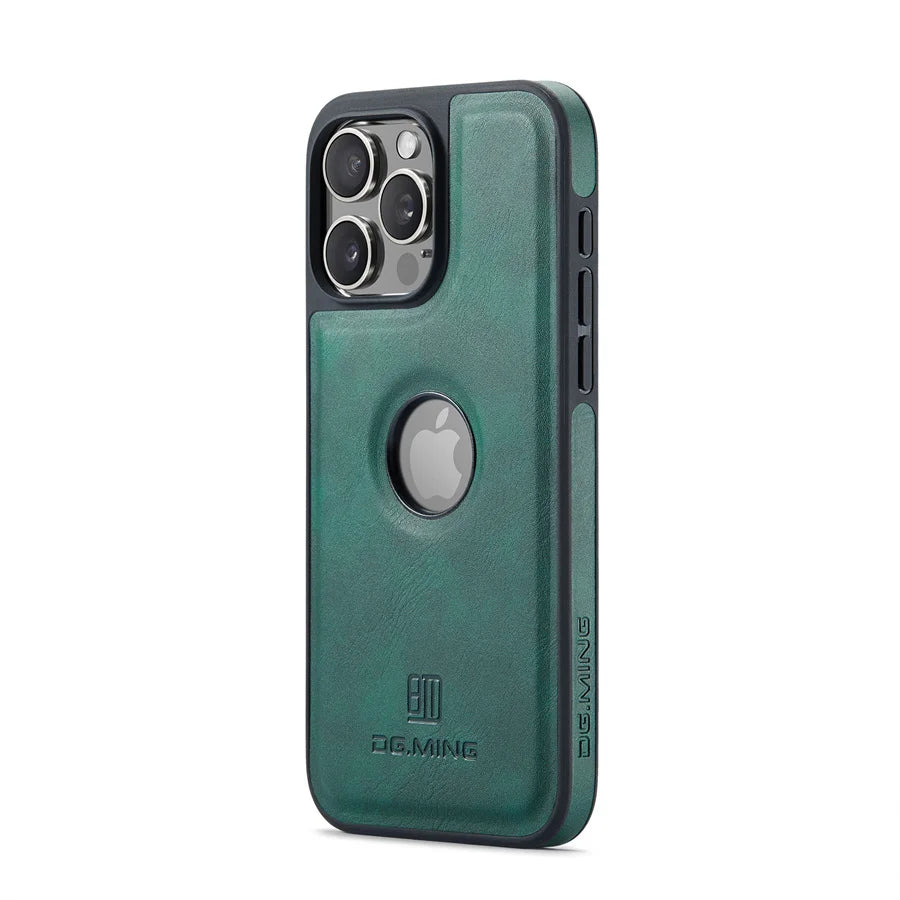 Luxury Strong Magnetic Leather Case for iPhone 16 Pro Max 17 Air 15 14 Plus 13 12 11 Logo View Wireless Macsafe Magsafe Cover