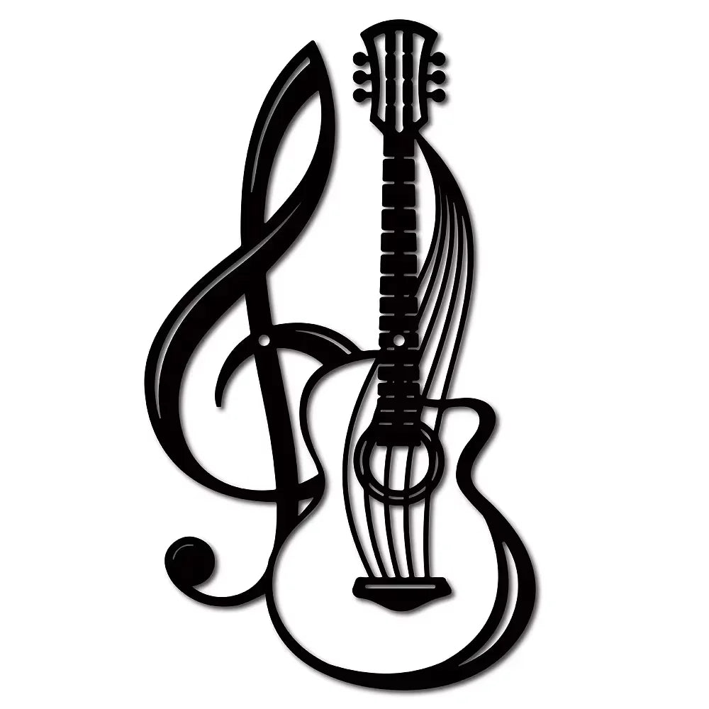 1pc Metal Wall Sign - Musical Note & Violin Pattern. Iron Art Wall Decoration.For Garden,Kitchen, Hotel & Balcony. Home Decor