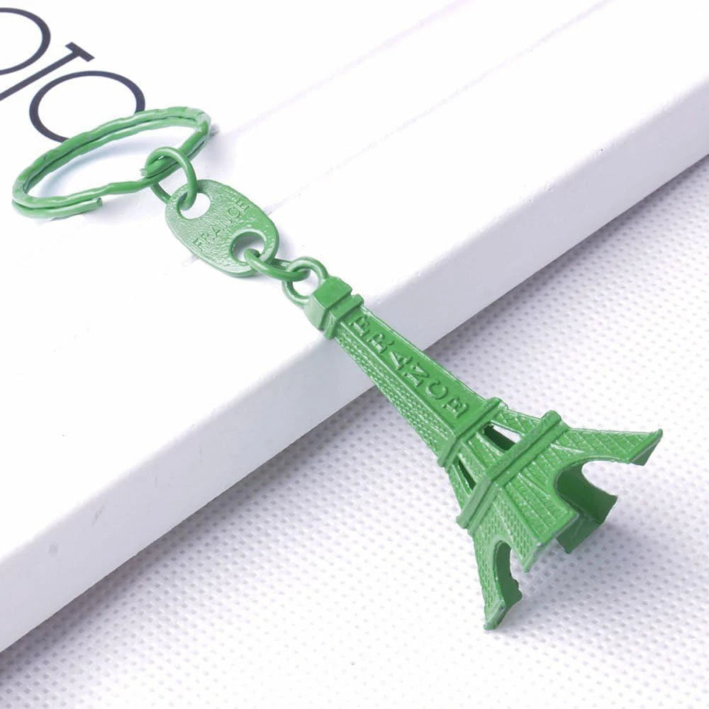 20Pcs Paris Retro Mini Eiffel Tower Model Cute Keychain Keyring Keyfob Gift