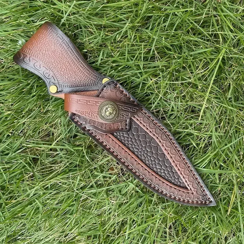 High-Quality Newest Leather Blade Carrier with Storage Pocket Compatible with Various EDC Knives (Knife Not Included)