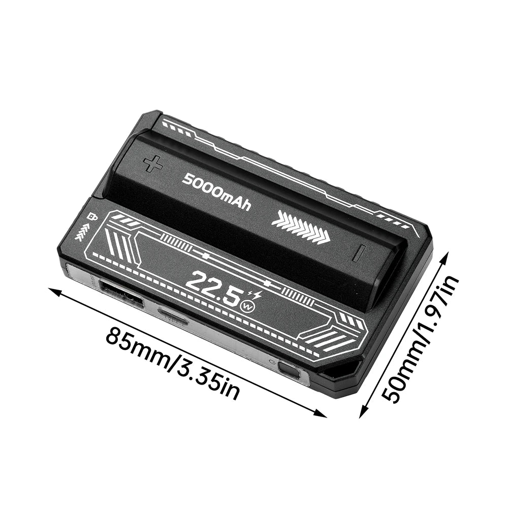 PD20W Power Bank Case High-Capacity 21700 Battery Case Fast Charging Built-in Cable Detachable DIY Power Bank Box